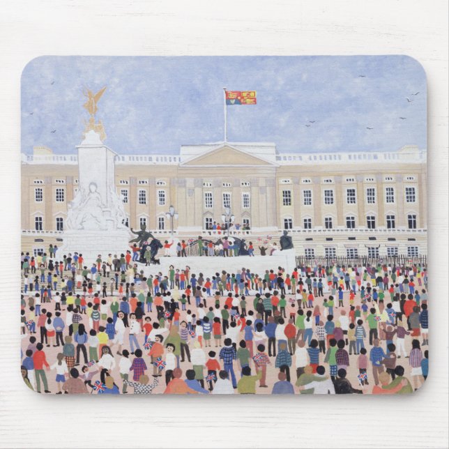 Crowds around the Palace 1995 Mouse Mat (Front)