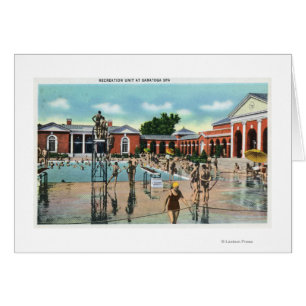 Crowds at Saratoga Spa Swimming Pool