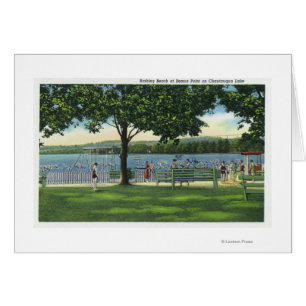 Crowds at the Beach and Park on Chautauqua