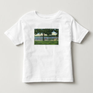 Crowds at the Beach and Park on Chautauqua Toddler T-Shirt