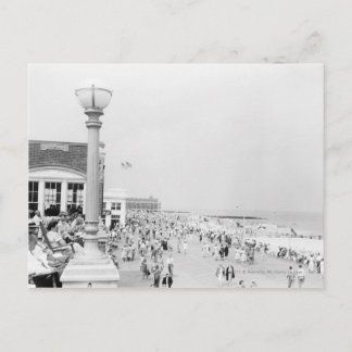 Crowds on esplanade postcard
