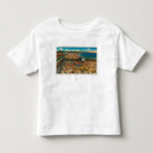 Crowds on the Beach, Santa CruzSanta Cruz, CA Toddler T-Shirt