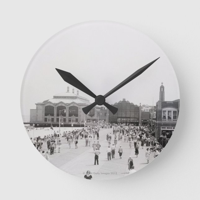 Crowds Round Clock (Front)