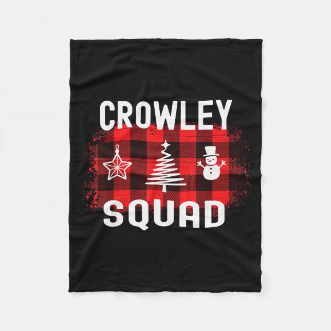 Crowley Proud Family Reunion Last Name Christmas S Fleece Blanket (Front)