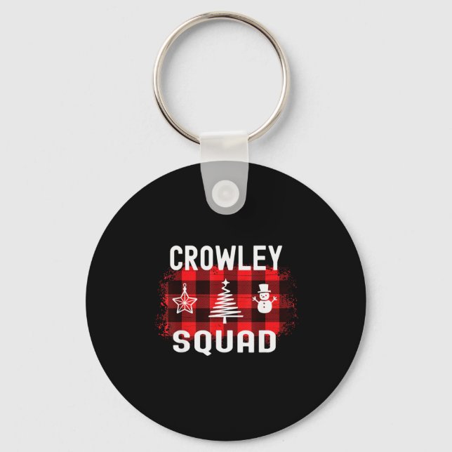 Crowley Proud Family Reunion Last Name Christmas S Key Ring (Front)