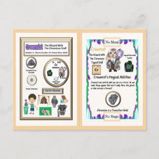 Crowmist Wizard - Chromium Element Postcard