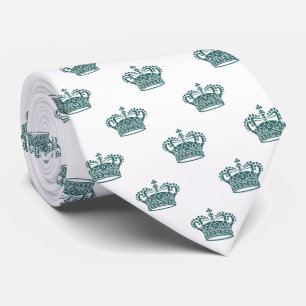 Crown 01 - Moss Green on White Tie