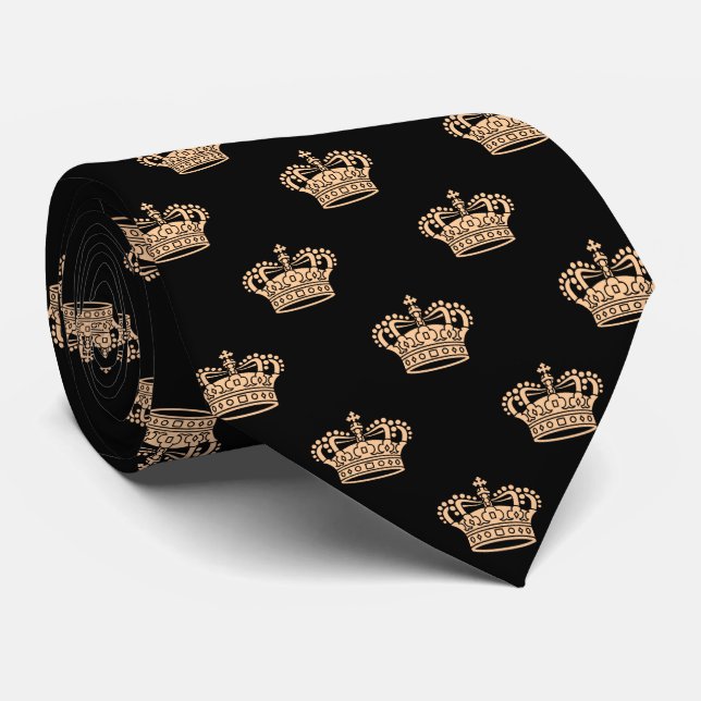 Crown 01 - Sand on Black Tie (Rolled)