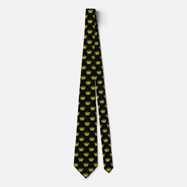 Crown 01 - Yellow on Black Tie (Front)
