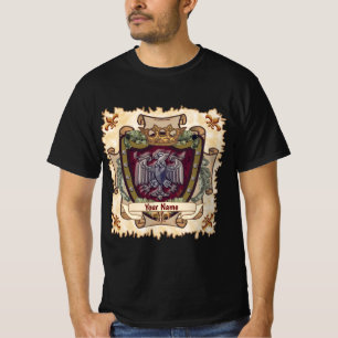Crown Banner Eagle Surname T-Shirt