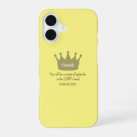 Crown Bible Verse Christian Faith Light Yellow