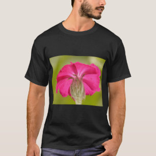Crown & Carnation Floral Art T-Shirt