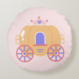 Crown & Carriage Buggy Accent Round Cushion
