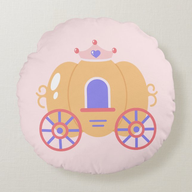 Crown & Carriage Buggy Accent Round Cushion (Front)