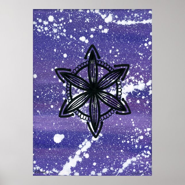 Crown Chakra - Dots One Poster (Front)