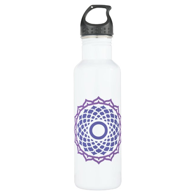 Crown Chakra Energy 710 Ml Water Bottle (Front)
