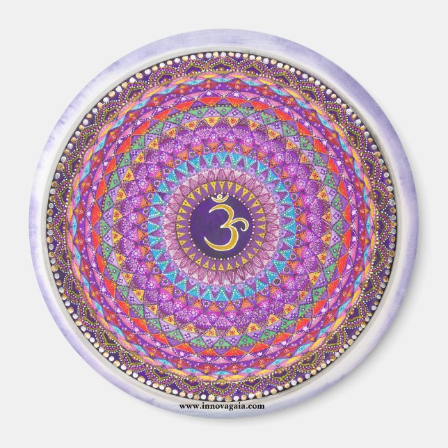 Crown Chakra Mandala Magnet (Front)