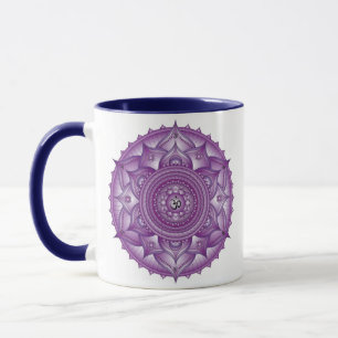 Crown Chakra Mandala Two Tone Mug