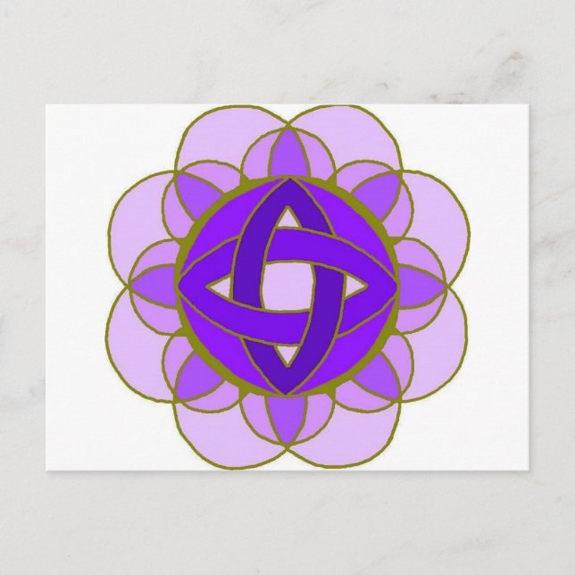 "Crown Chakra" Postcard (Front)