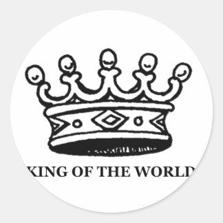 crown classic round sticker