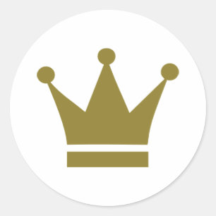 Crown Classic Round Sticker