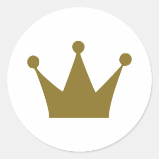 Crown Classic Round Sticker