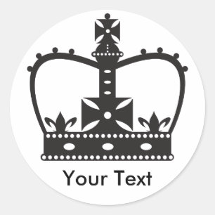 Crown Classic Round Sticker