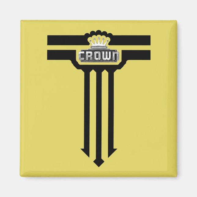 Crown Coach school bus magnet (Front)