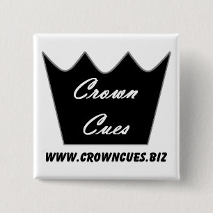 Crown Cues Pride Button