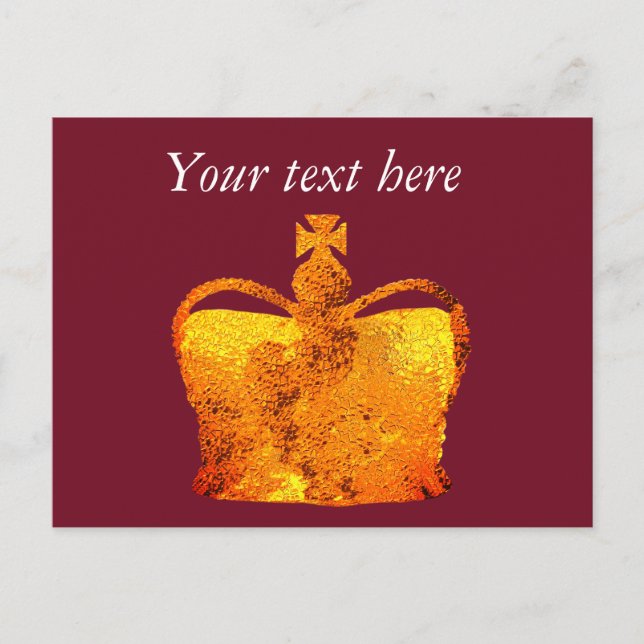 Crown Custom Postcard (Front)