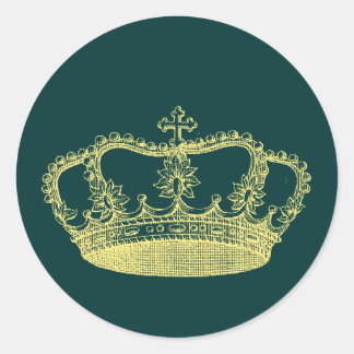 Crown Designs Classic Round Sticker