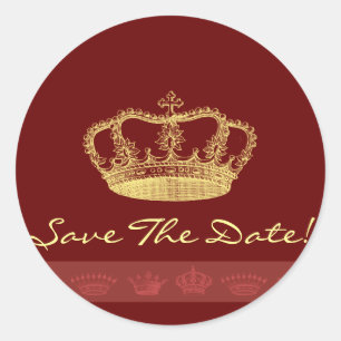 Crown Designs Classic Round Sticker