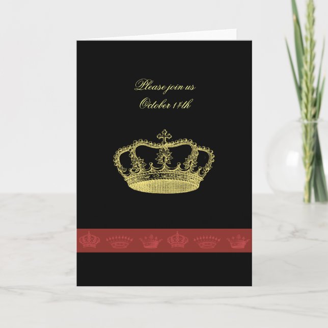 Crown Designs Invitation (Front)