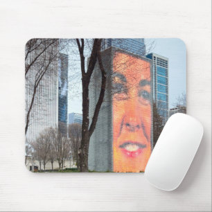 Crown Fountain In Millennium Park Mouse Mat