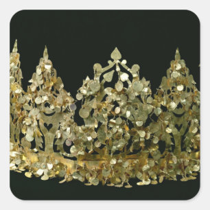 Crown from the excavations of the necropolis square sticker