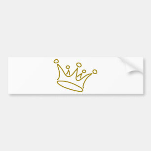 crown-gold bumper sticker