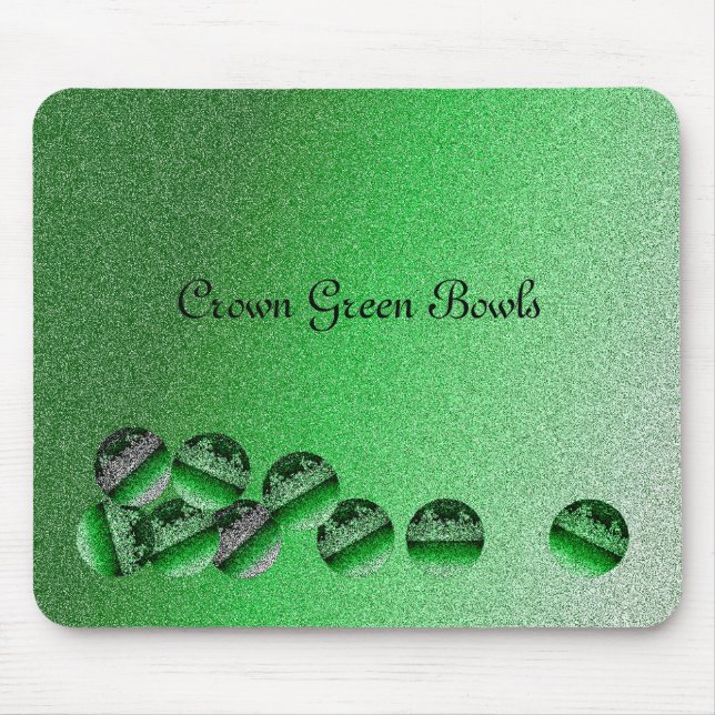 Crown Green Bowls Mouse Mat (Front)