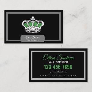 Crown - Green Business Card