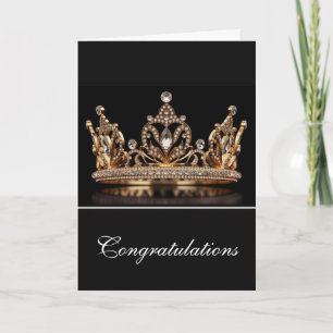 Crown Greeting Card-Congrats Card