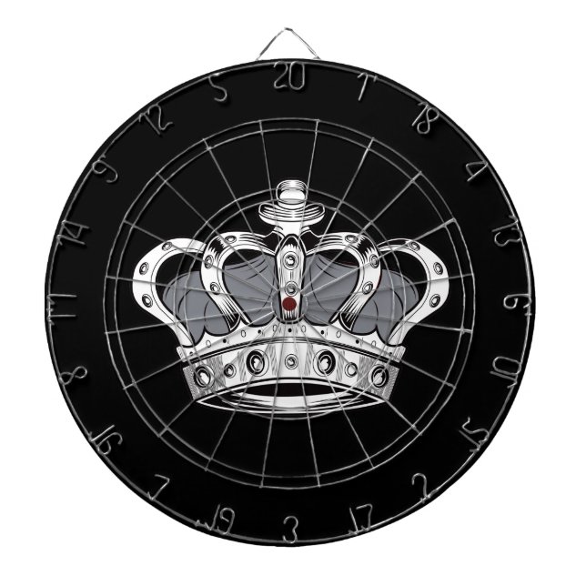 Crown - Grey Dartboard (Front)
