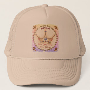 Crown His Majesty King custom name hat