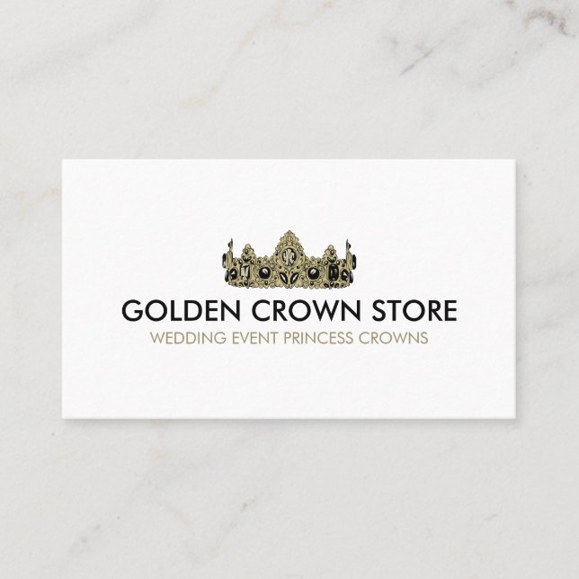 Crown Jewellery Luxury Business Card (Front)