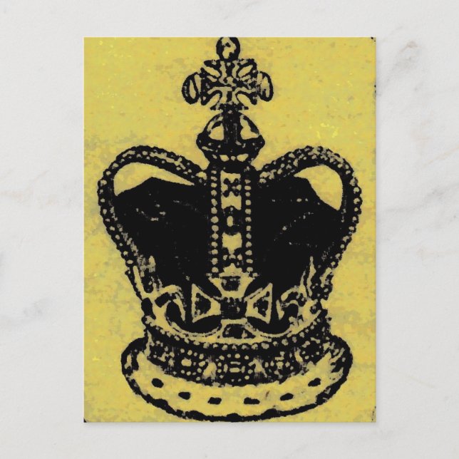crown jewels aged postcard (Front)
