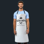 Crown King of The Kitchen Foodie Dad Personalised Apron<br><div class="desc">Perfect gift for your dad,  grandpa,  brother,  or any important man in your life who loves to cook! Easily personalise yours at home!</div>
