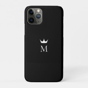 Crown Monogram Black and White iPhone 11 Pro Case