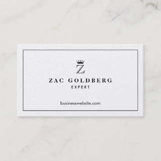 Crown Monogram Luxurious Business Card