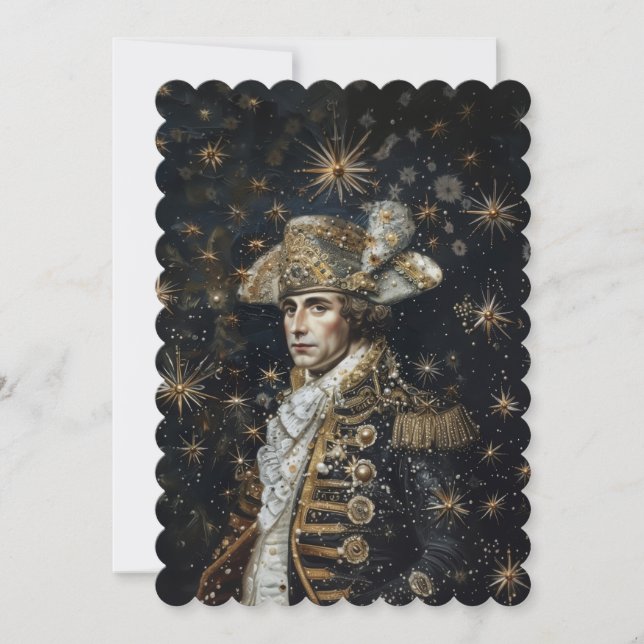 Crown Napoleon - Flat Invitation 12.7 cm x 17.8 cm (Front)
