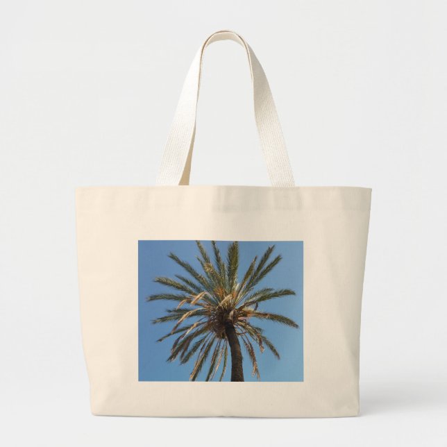crown of a palm tree large tote bag (Front)