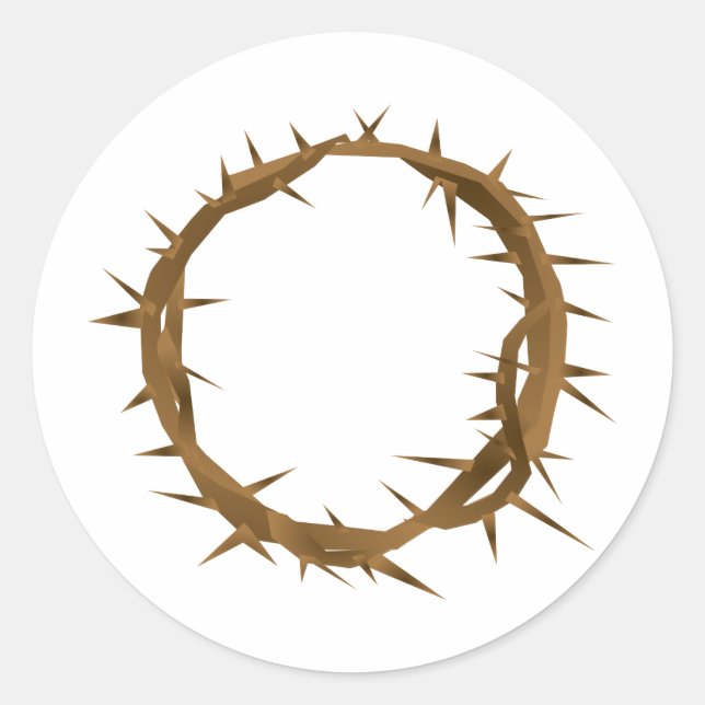 Crown of Thornes Classic Round Sticker (Front)