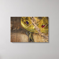 crown of thorns and gold crown with nails
